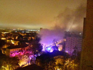 Nad ránem zasahovali hasiči u požáru v Českých Budějovicích. Foto: Eva Hnudová