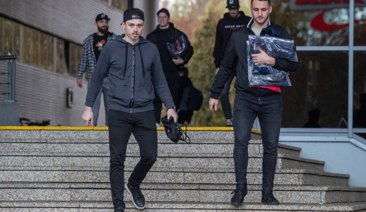 Sraz českých hokejistů v Českých Budějovicích.