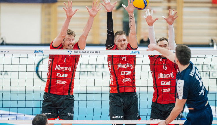Volejbalisté Českých Budějovic hladce prošli do osmifinále Poháru CEV