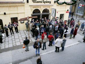 Snímky ze slavnostního otevření Masných krámů v roce 2007.