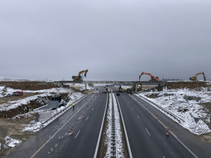 Kvůli stavbě odpočívadla bude příští týden dvakrát zavřená dálnice D3 u Chotýčan