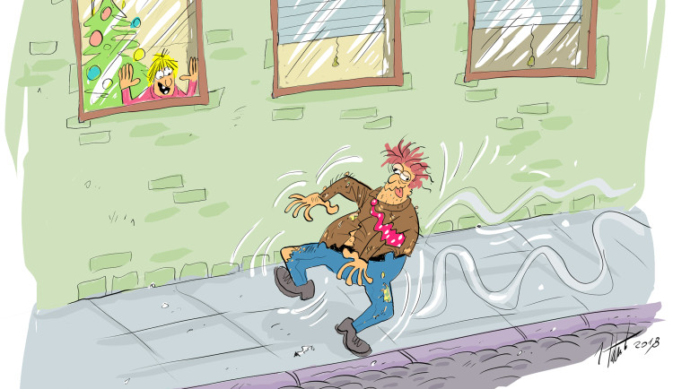 ORAŽENÉ OBRÁZKY: Prosincová dávka vtipů od kreslíře Jana Tatarky