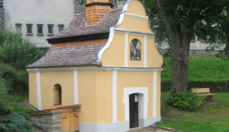 Kaple Panny Marie Bolestné v obci Stachy.