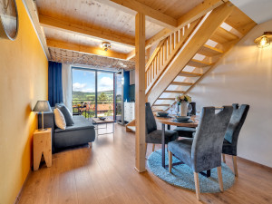 Apartmány mají různou velikost, pohodlí nabízí párům i rodinám s dětmi.