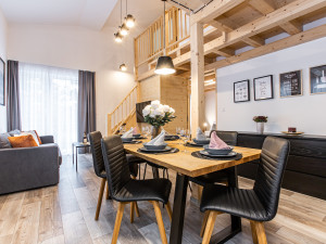 Apartmány mají různou velikost, pohodlí nabízí párům i rodinám s dětmi.