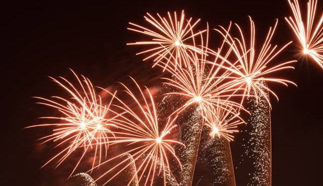 Ohňostroj v Protivíně.