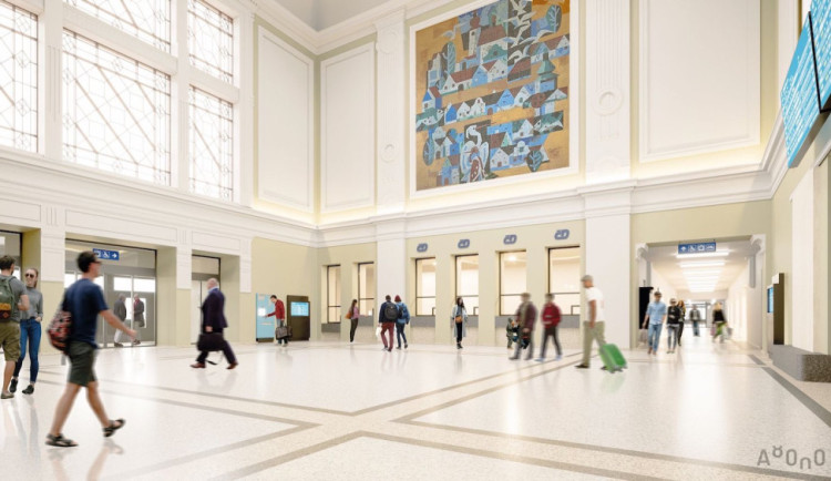 Příjezdová hala vlakového nádraží bude znovu otevřená od března