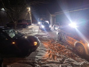 Čeští policisté pronásledovali ujíždějícího řidiče až do Rakouska. Po nehodě skočil do rybníku