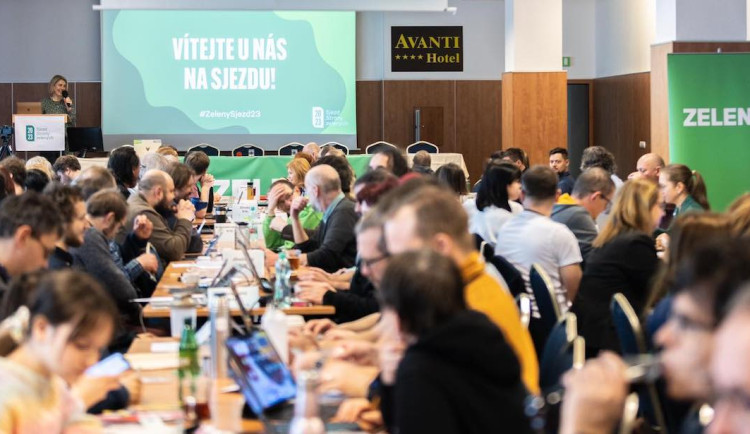 Sjezd Zelených v Brně.