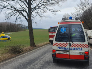 Další smrtelná nehoda na jihu Čech. Střet náklaďáku s osobákem nepřežil jeden člověk