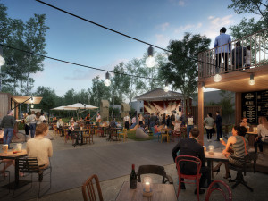 Část levého břehu Vltavy se promění na sportovně relaxační areál. Otevře se už v létě