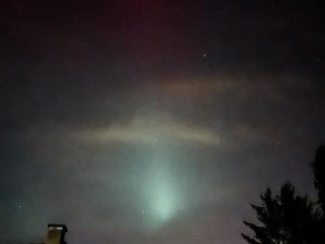 FOTO: Polární záře roztančila nebe nad Šumavou