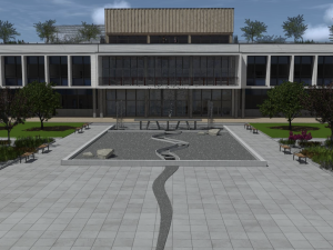 Vizualizace plánované podoby náměstí.