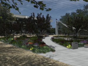 Vizualizace plánované podoby náměstí.