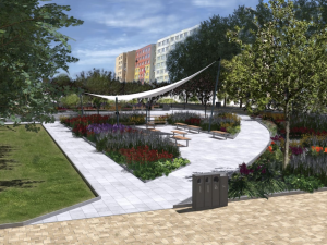 Vizualizace plánované podoby náměstí.