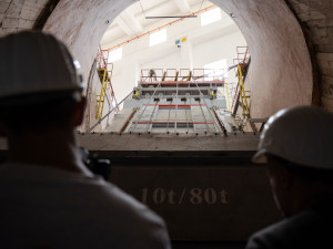 Lidé si mohou prohlédnout vodní elektrárnu Lipno, 160 metrů pod hladinou nádrže