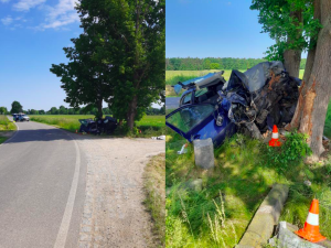 Mladá žena nepřežila nehodu u Břehova. S autem narazila do stromu