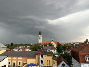České Budějovice v půl čtvrté odpoledne. Foto: Jakub Bartoš