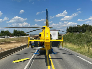 Na Písecku se srazila dodávka s nákladním autem. Jeden z řidičů je vážně zraněn