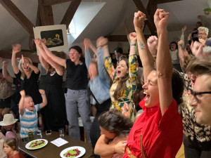 Oslavy při vyhlášení titulu. Foto: Jakub Bartoš