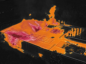 Pohled z termokamery.