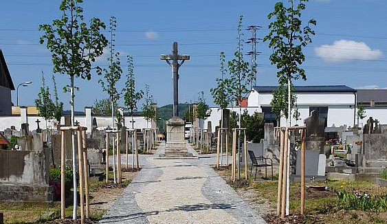 Český Krumlov dokončil část oprav hřbitova, cesty jsou vyskládané z kamenů