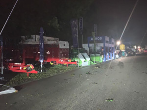 Areál výstaviště po noční bouři. Foto: Výstaviště České Budějovice