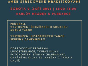 V sobotu se na Karlově Hrádku stylově rozloučí s létem