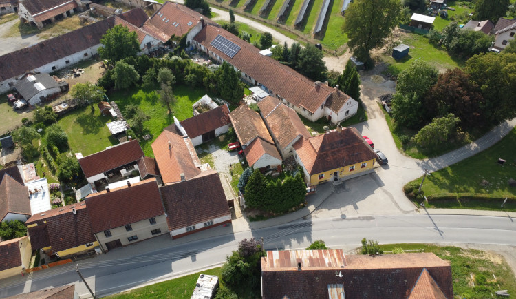 Letecký pohled na řešené území.