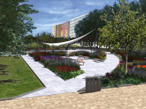 Revitalizace náměstí u KD Vltava pokračuje. Hotovo bude v prosinci