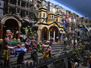 Krýzovy jesličky v Jindřichově Hradci jsou jako největší lidový mechanický betlém zapsané od roku 1998 v Guinnessově knize rekordů. Letos skončila oprava, která trvala sedm let. Foto: Jakub Bartoš