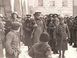 Čs. četnictvo opouští Český Krumlov, 1938.