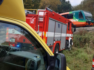 U Kájova srazil vlak muže. Pohyboval se v kolejišti