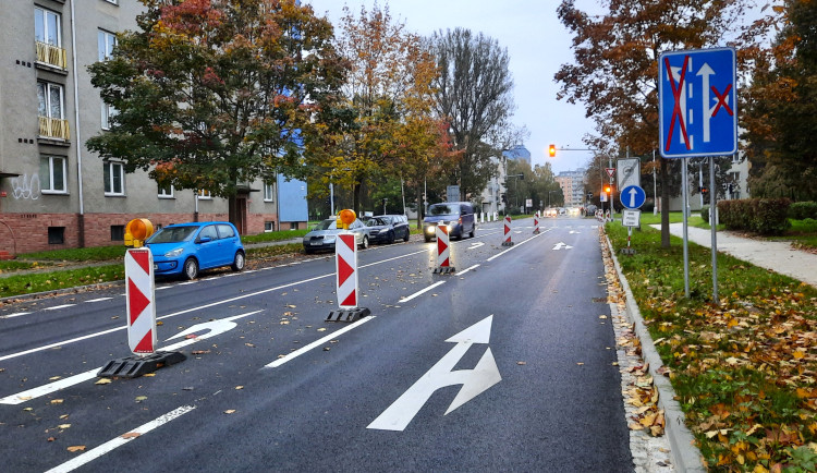 Olomouc si oddechne, je konec kolonám a čekání. Opravovaný průtah se otvírá