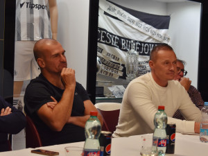 Trenérská dvojice Dynama, zleva Marek Nikl a Tomáš Zápotočný.