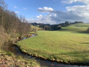 Krajina v rakousko-českém příhraničí.