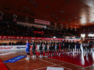 Před utkáním Sportovní hala uctila minutou ticha tragicky zesnulého Martina Jindru, a právě za bývalého hráče Jihostroje domácí celek bojoval.