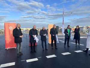 Město otevřelo propojku Máje a ulice Na Sádkách. Na protažení do Litvínovic se pracuje