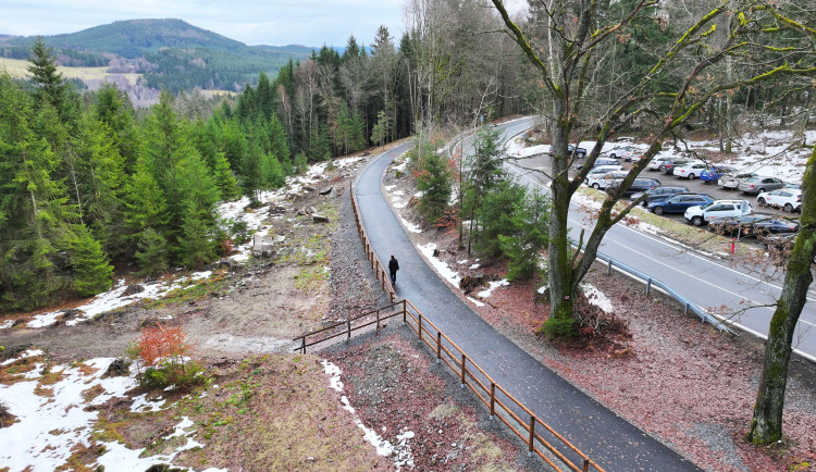 Vltavská cyklostezka z Loučovic do Vyššího Brodu je připravena na cyklisty