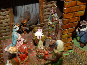 České Budějovice objektivem Milana Bindera a perem Martina Maršíka: Betlém se třemi Ježíšky