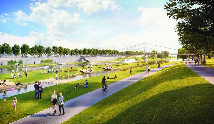 Letos začne stavba Slunečního ostrova. Projekt zatraktivní část pravého břehu Vltavy
