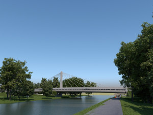 Vltavu v Budějcích má překlenout další most. Stavba v Papírenské pokročila