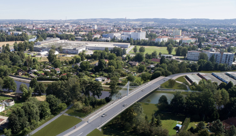 Vltavu v Budějcích má překlenout další most. Stavba v Papírenské pokročila