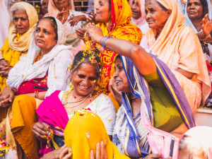 Widow Holi ve Vrindavanu