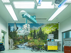 Operační sály nemocnice v Jindřichově Hradci oživují tapety s přírodními motivy