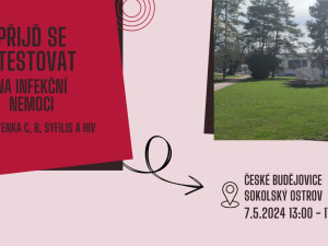Lidé z Českobudějovicka se mohou nechat bezplatně otestovat na infekční nemoci