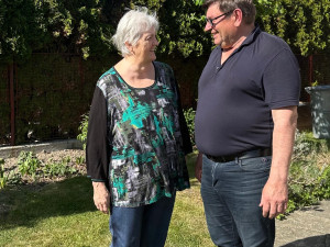 Náměstek hejtmana Pavel Hroch na jednání se žadatelkou NZUL za MAS Střední Povltaví.