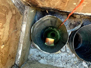 Ventilační roura měla průměr pouze 25 centimetrů.
