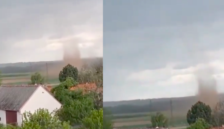 Na Českobudějovicku se v pondělí objevil větrný vír, asi šlo o takzvané gustnado