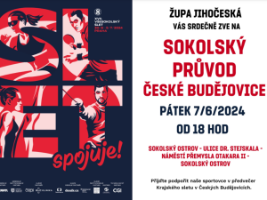 Krajský sokolský slet v Českých Budějovicích. Slavnostní setkání sokolů proběhne na Sokolském ostrově